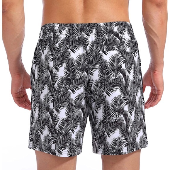 Mens Swim Trunks Quick Dry Beach Shorts Mesh Lining Swimwear Pockets Large - Picture 3 of 6